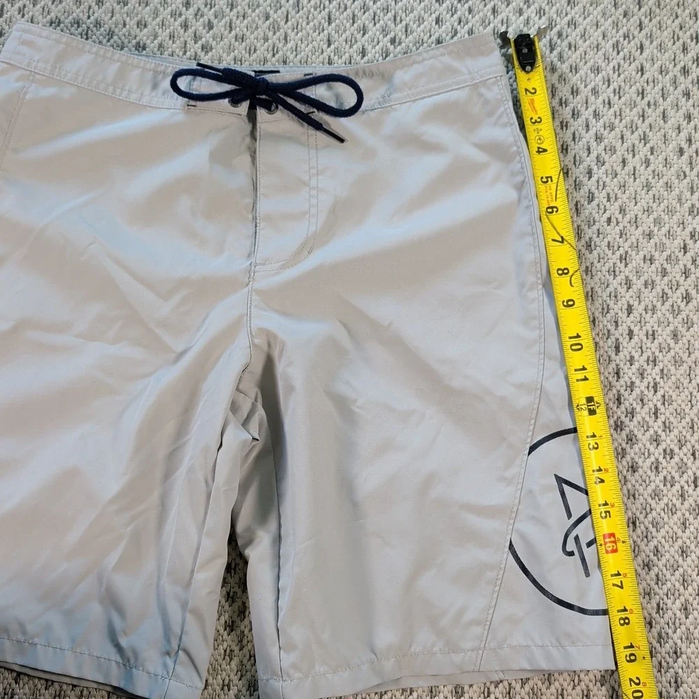 AETHER Desert Tan Coastal Boardshorts Size 30 Hook & Loop Fly Hybrid Submersible